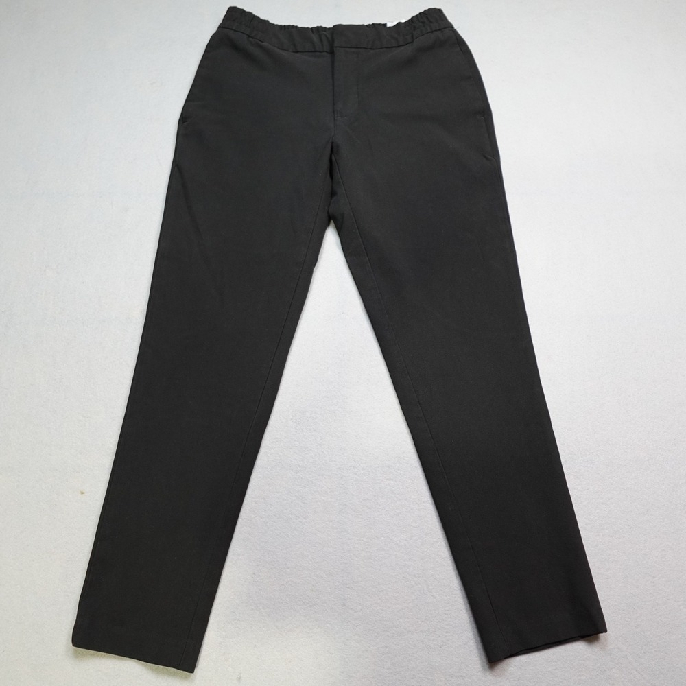 Banana Republic Mason Athletic Tapered Pant Men 31x30 Black Stretch Chino
